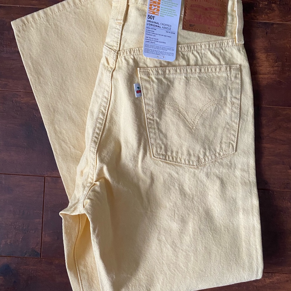 Levi's Yellow Denim Jeans